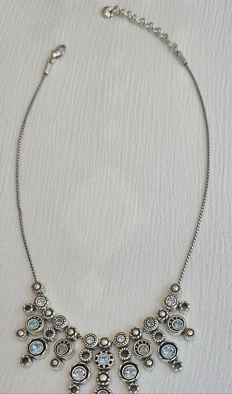 Brighton Halo Burst Tanzanite Necklace - Picture 4 of 7